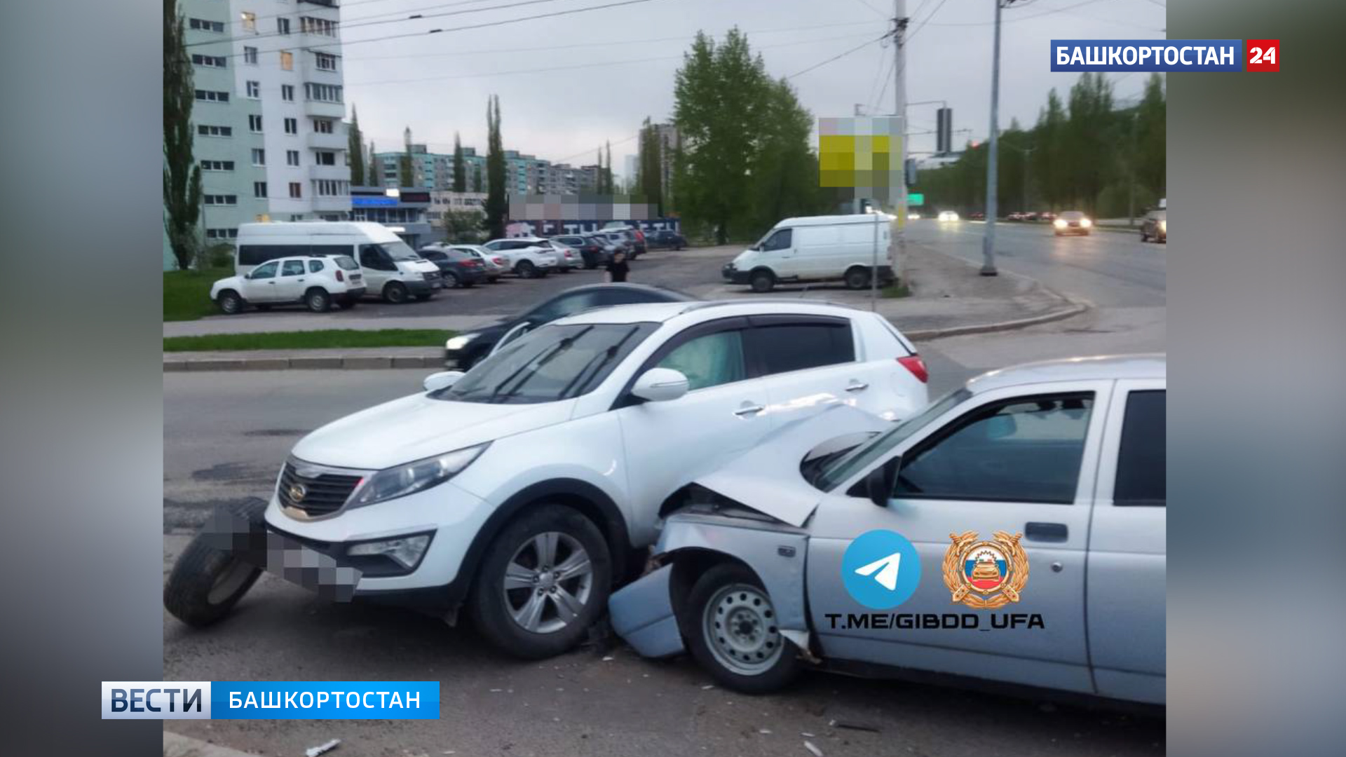 В Уфе при столкновении двух автомобилей пострадала 12-летняя школьница